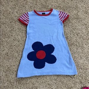 Mini Boden girls sweater dress 5-6